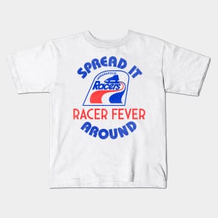 Defunct Indianapolis Racers 'Racer Fever' Hockey Team Kids T-Shirt